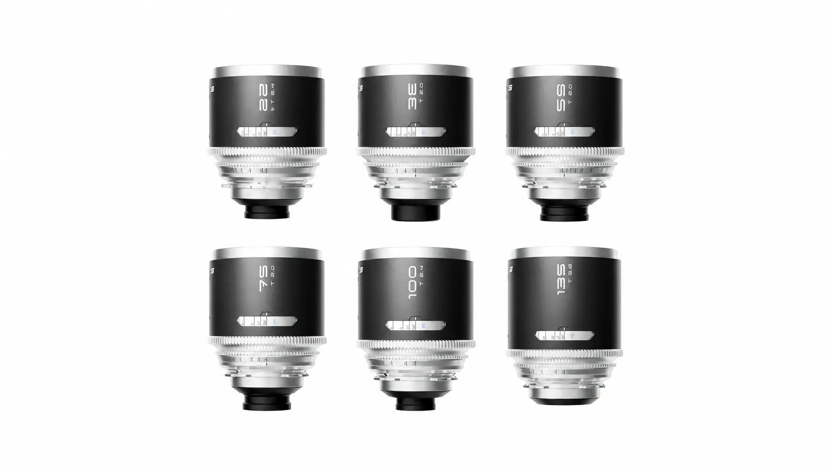 Το πλήρες σετ έξι αναμορφικών φακών Blazar Mantis 1.33x