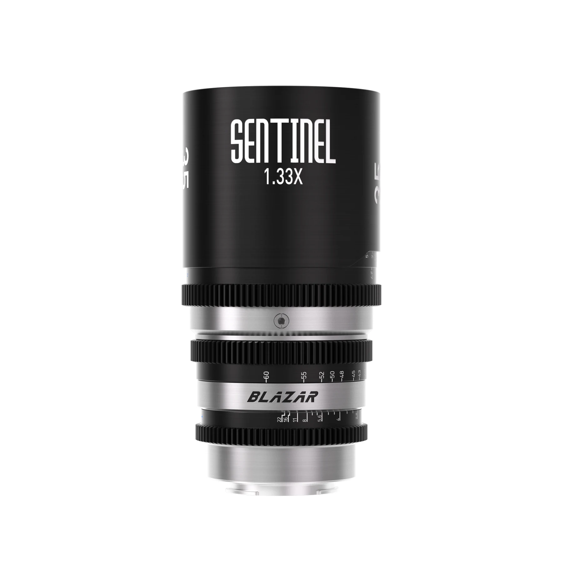The Blazar Sentinel 1.33x anamorphic zoom lens