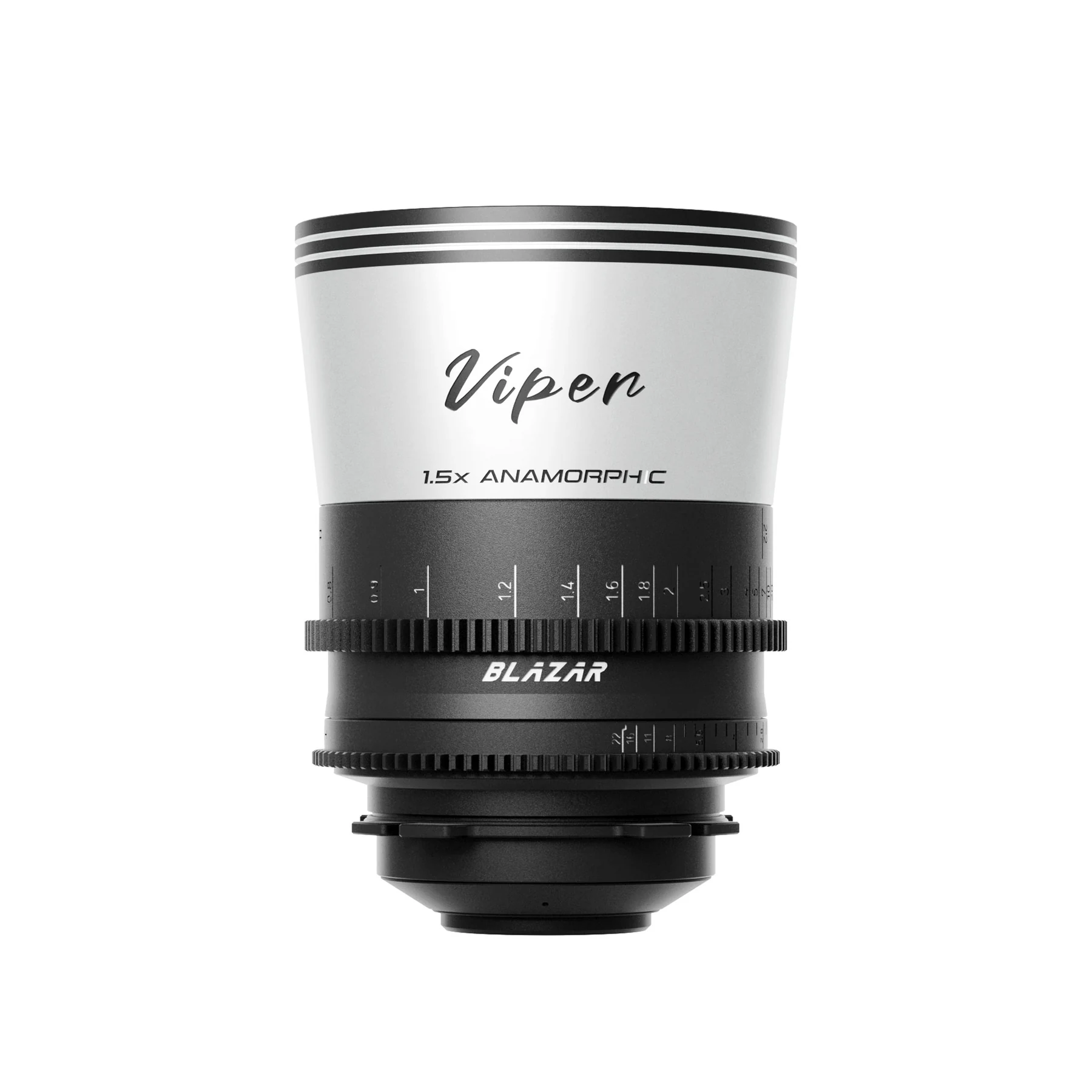 The Blazar Viper T2.1 1.5x full-frame anamorphic lens