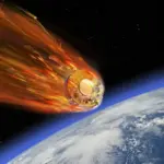 Δορυφόρος της αποστολής Cluster κατά την επανείσοδο στην ατμόσφαιρα
