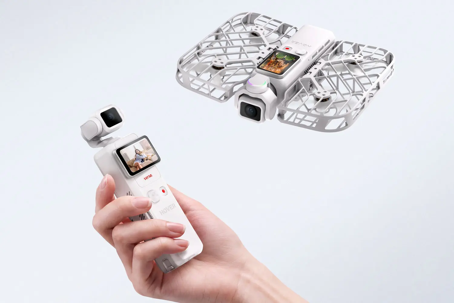 Η HOVERAir VERSA ως handheld κάμερα με gimbal και ως αυτόνομη ιπτάμενη κάμερα