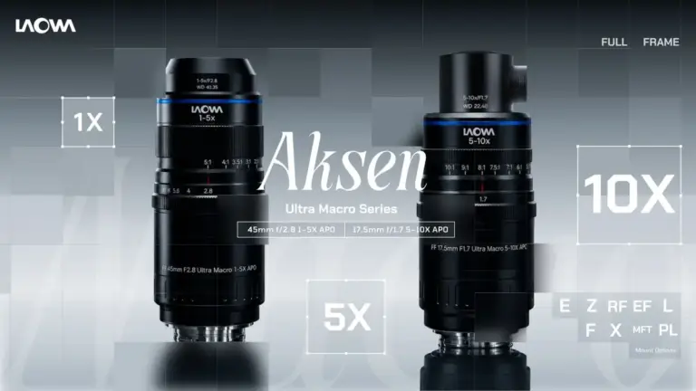 Οι δύο φακοί Laowa Aksen Ultra Macro 45mm και 17.5mm