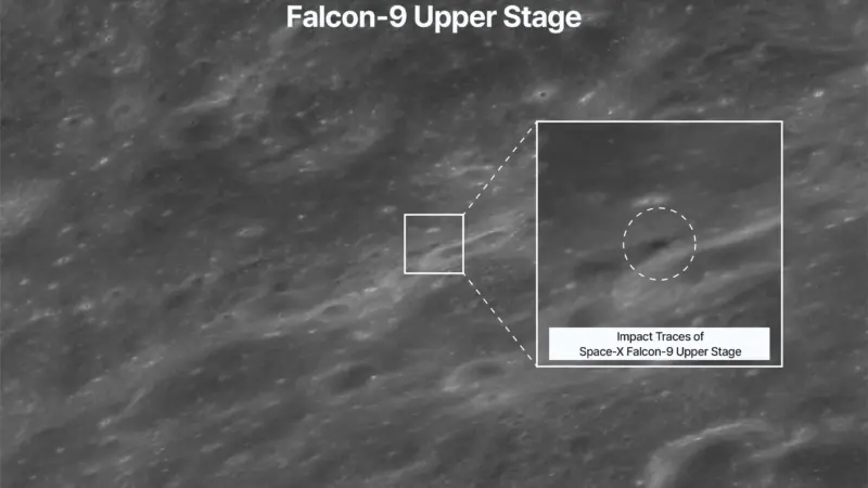 Πριν και μετά: Η Σελήνη μετά την πρόσκρουση Falcon 9