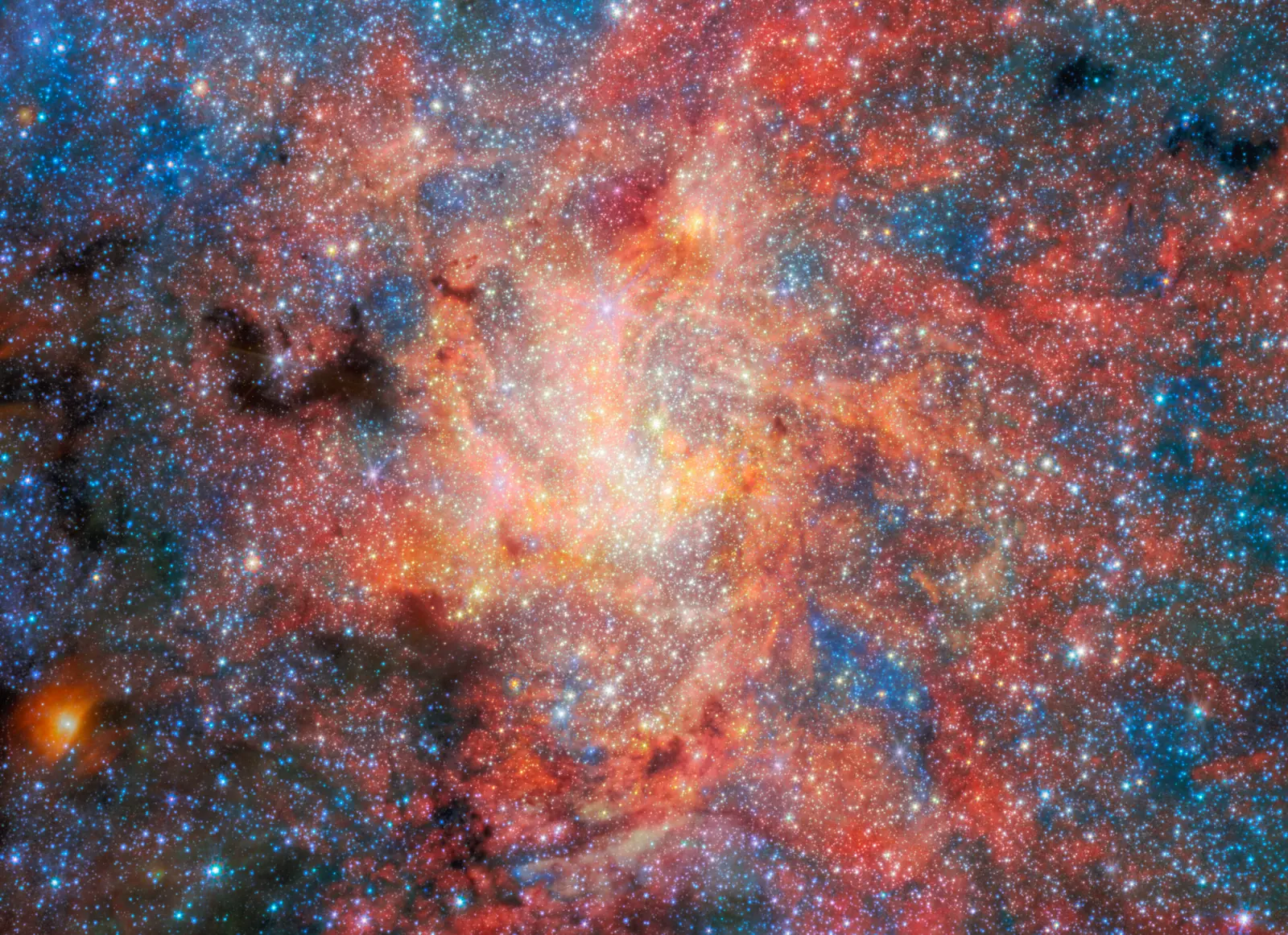Το πεδίο του IRS 3 κοντά στον Sagittarius A* όπως παρατηρήθηκε από το James Webb