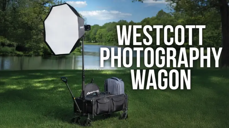 Westcott Photography Wagon Hauls Gear and Doubles as a Light Stand