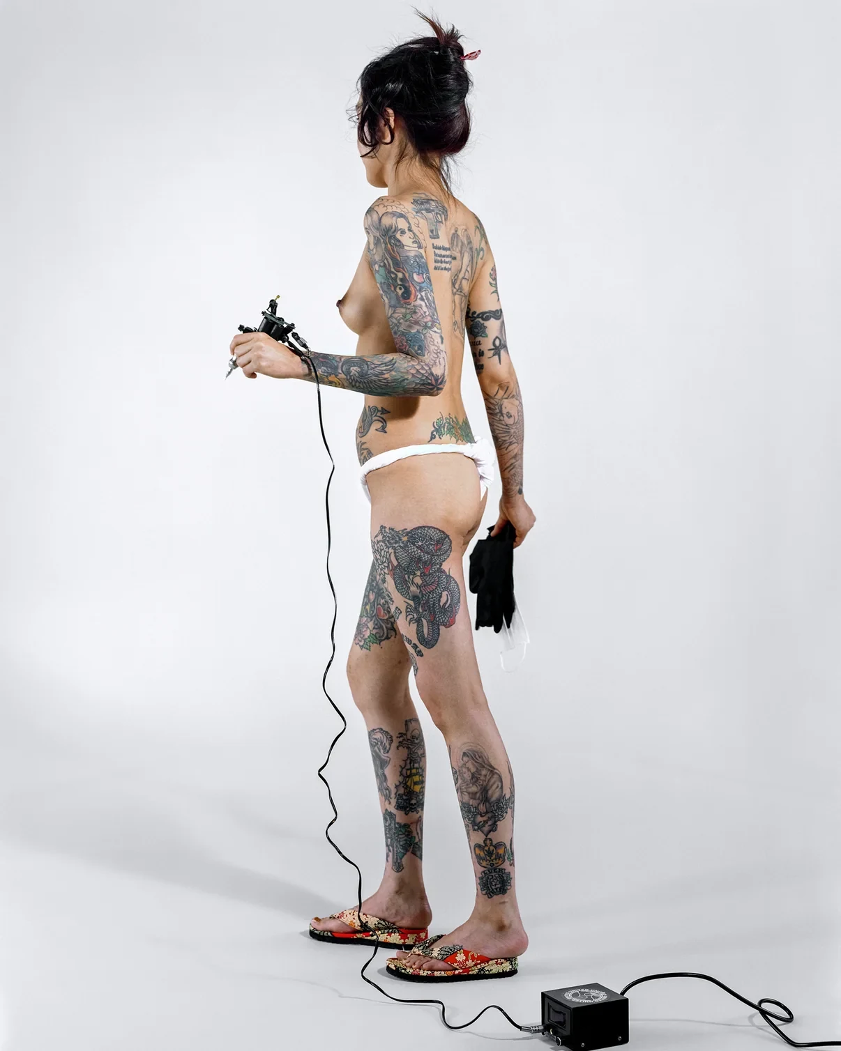 Portrait of a tattoo artist in Japan