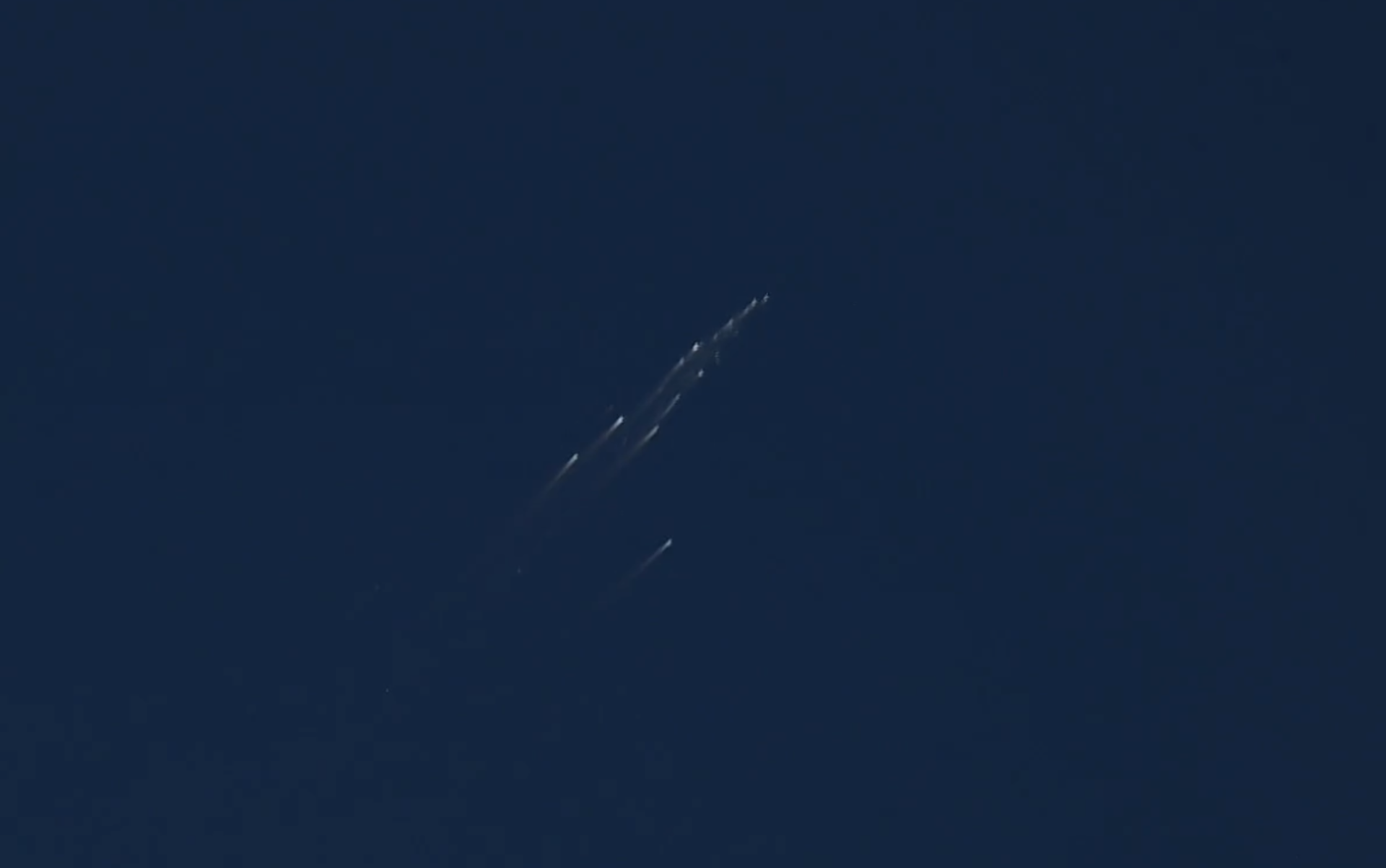 Two satellites broke apart in the sky — cameras were waiting aboard an aircraft