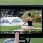 Το Atomos Shinobi 7 II σε χρήση ως εξωτερικό monitor κατά τη διάρκεια γυρίσματος