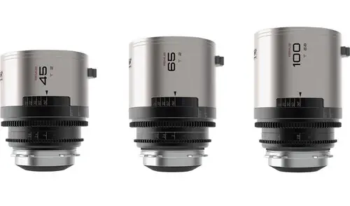Το σετ Blazar Remus 45mm, 65mm και 100mm T2.0 1.5x
