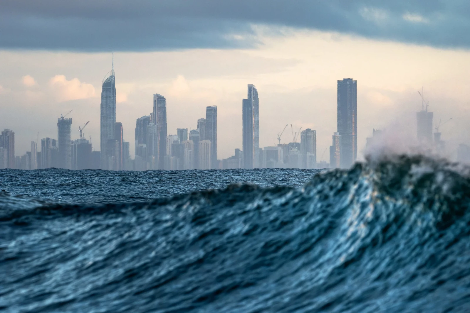 Ocean waves photographed by Benjamin Charles Trickey with the XF400mmF4.5