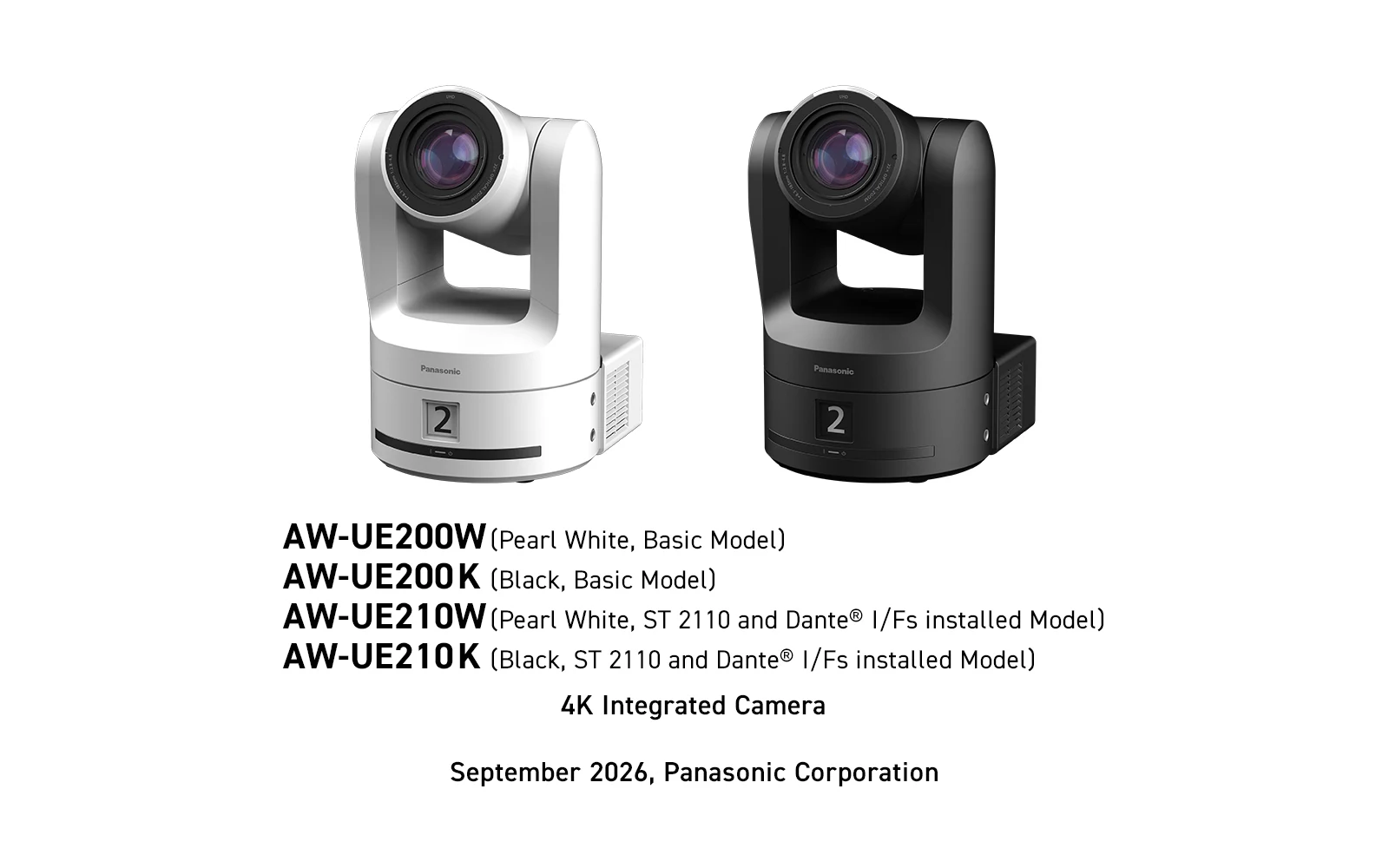 Η μαύρη Panasonic AW-UE200 PTZ κάμερα