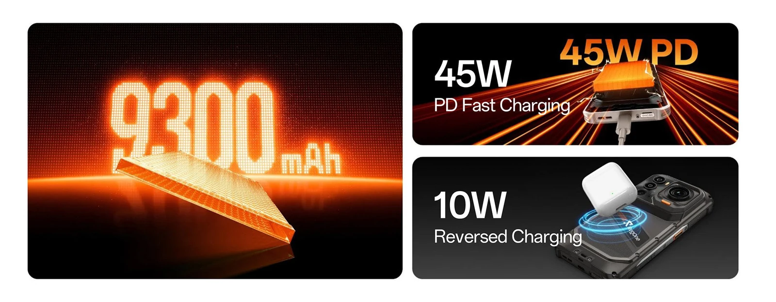 The 9,300mAh battery and charging system for the detachable Xsnap Go
