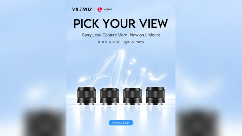 Viltrox: Τέσσερις νέοι compact φακοί Air έρχονται για L-Mount στις 22 Σεπτεμβρίου