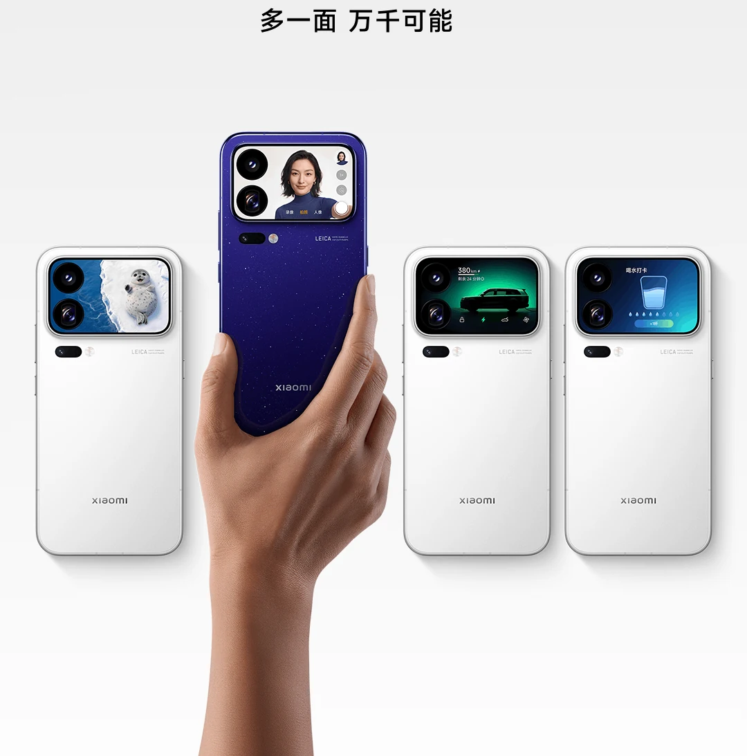 Παραδείγματα χρήσης της πίσω οθόνης του Xiaomi 18 Pro Max