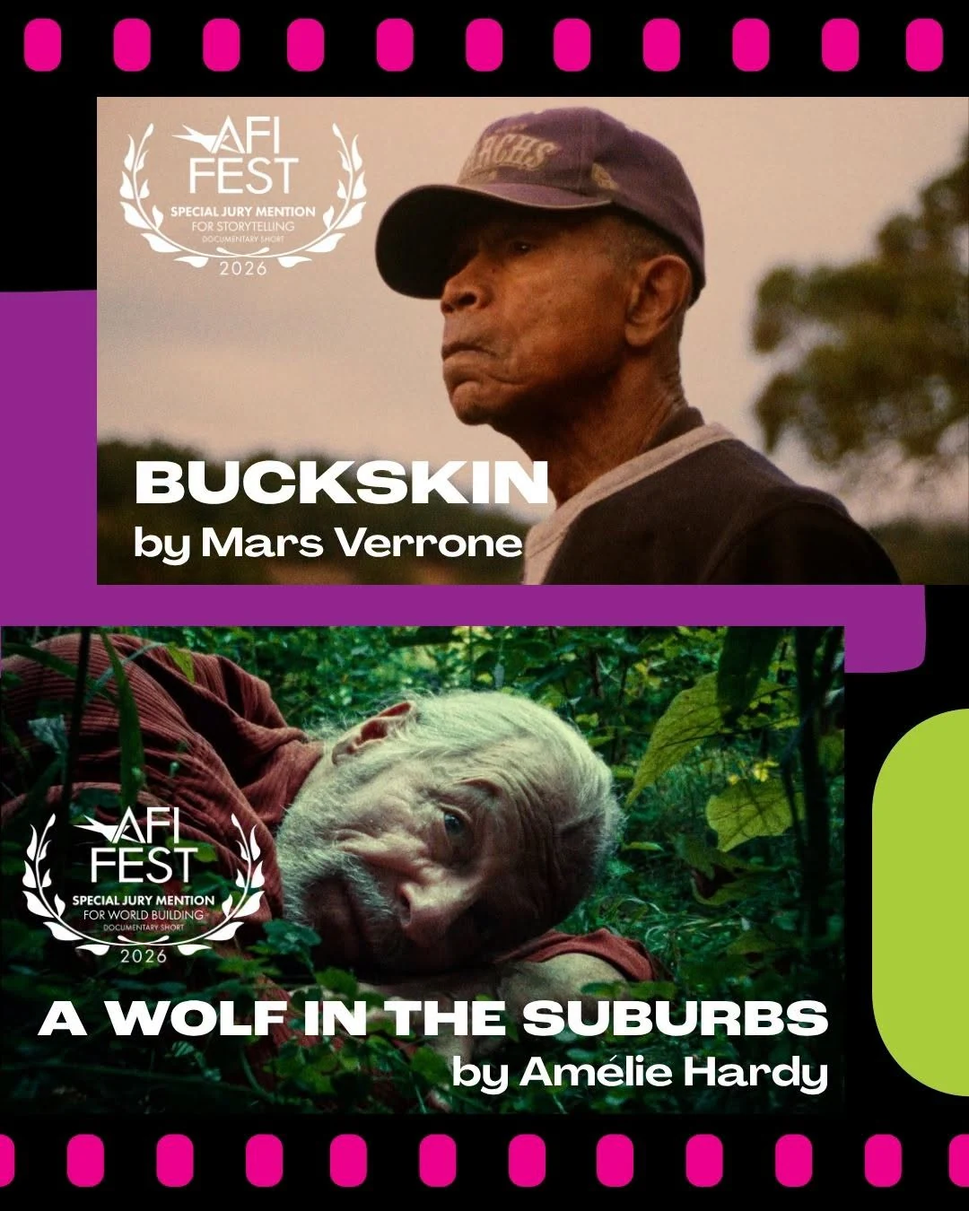 Επίσημη κάρτα AFI FEST για Buckskin και A Wolf in the Suburbs