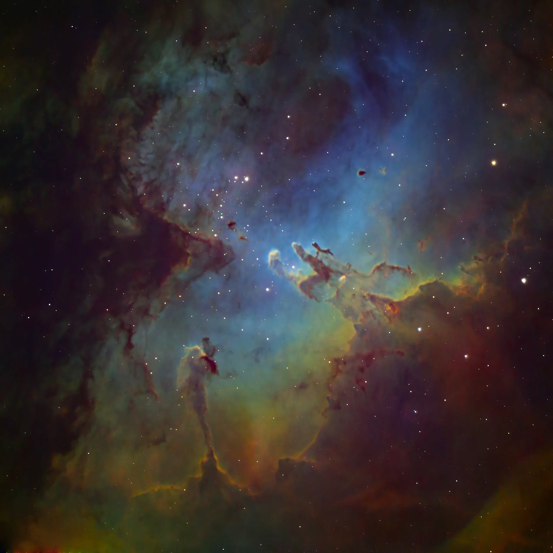 The Pillars of Creation in the Eagle Nebula — Bowen Vincent