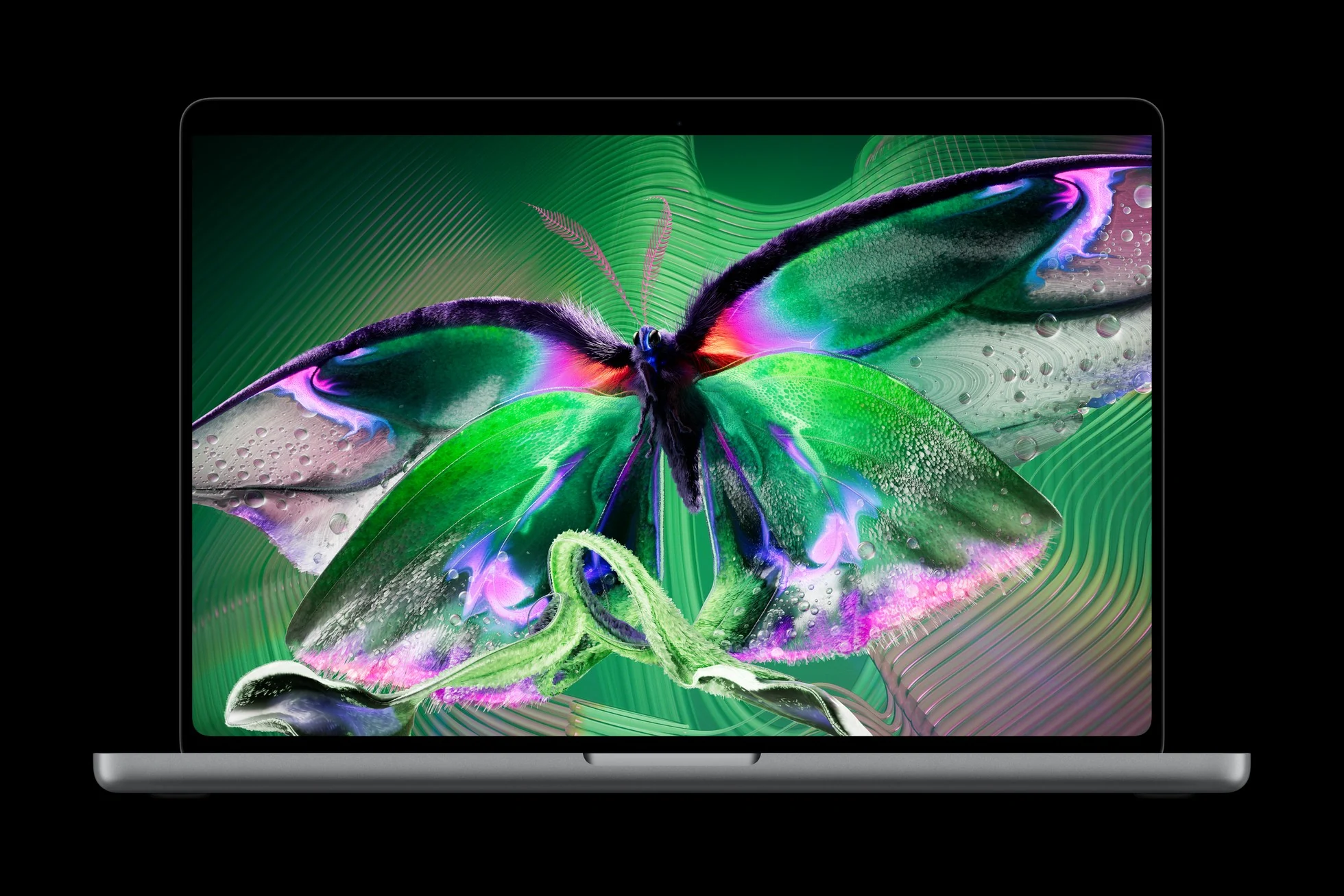 MacBook Pro με πολύχρωμο περιεχόμενο στην οθόνη PROLED XDR
