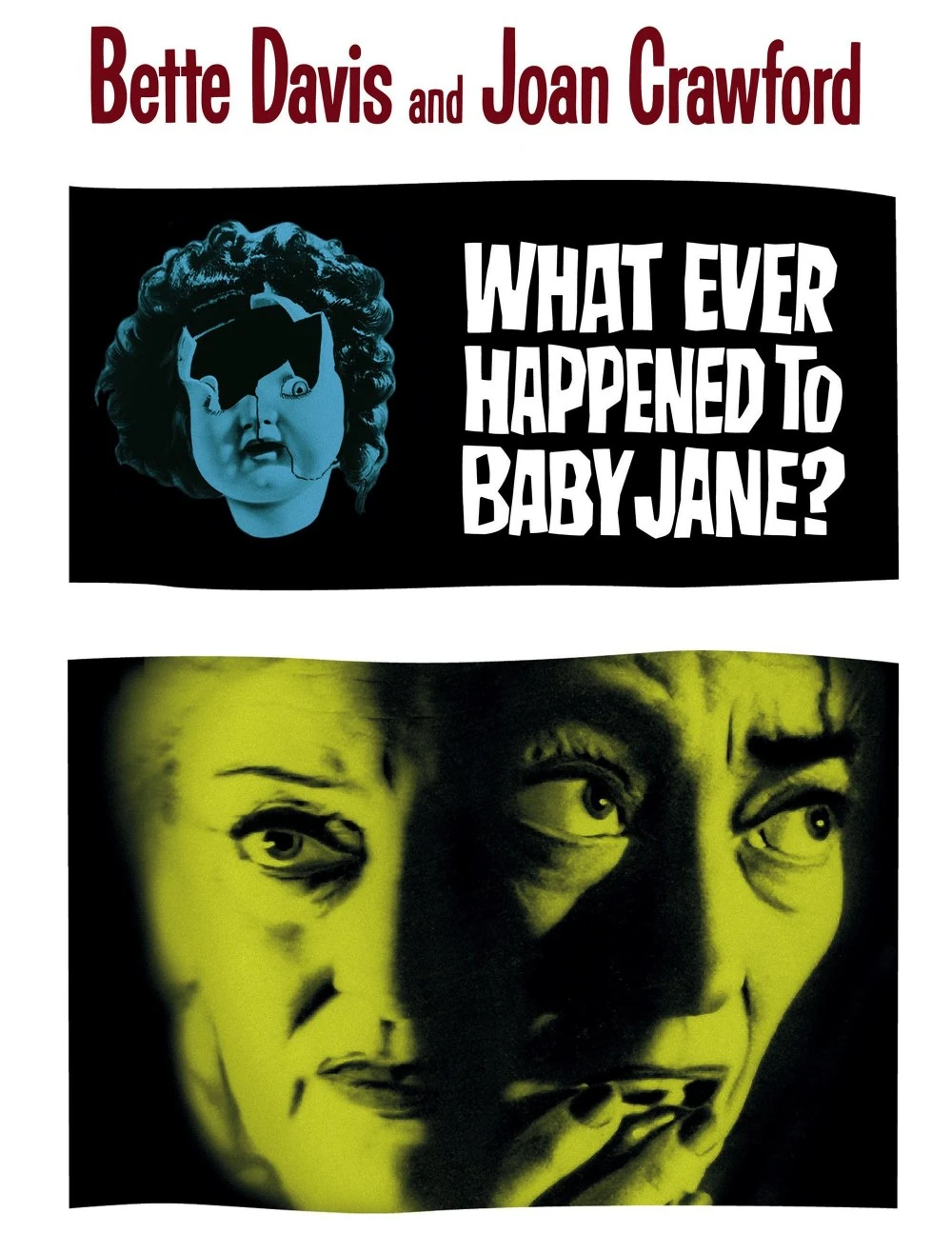 Αυθεντική αφίσα της ταινίας What Ever Happened to Baby Jane με τα ονόματα Bette Davis και Joan Crawford