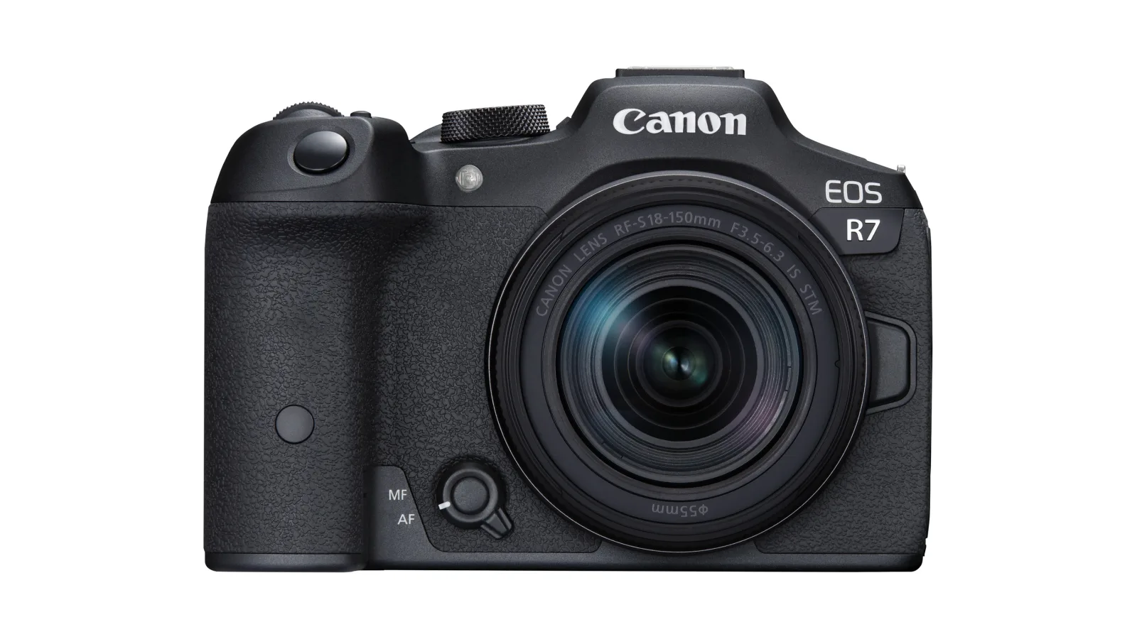 Canon EOS R7 σε μπροστινή όψη