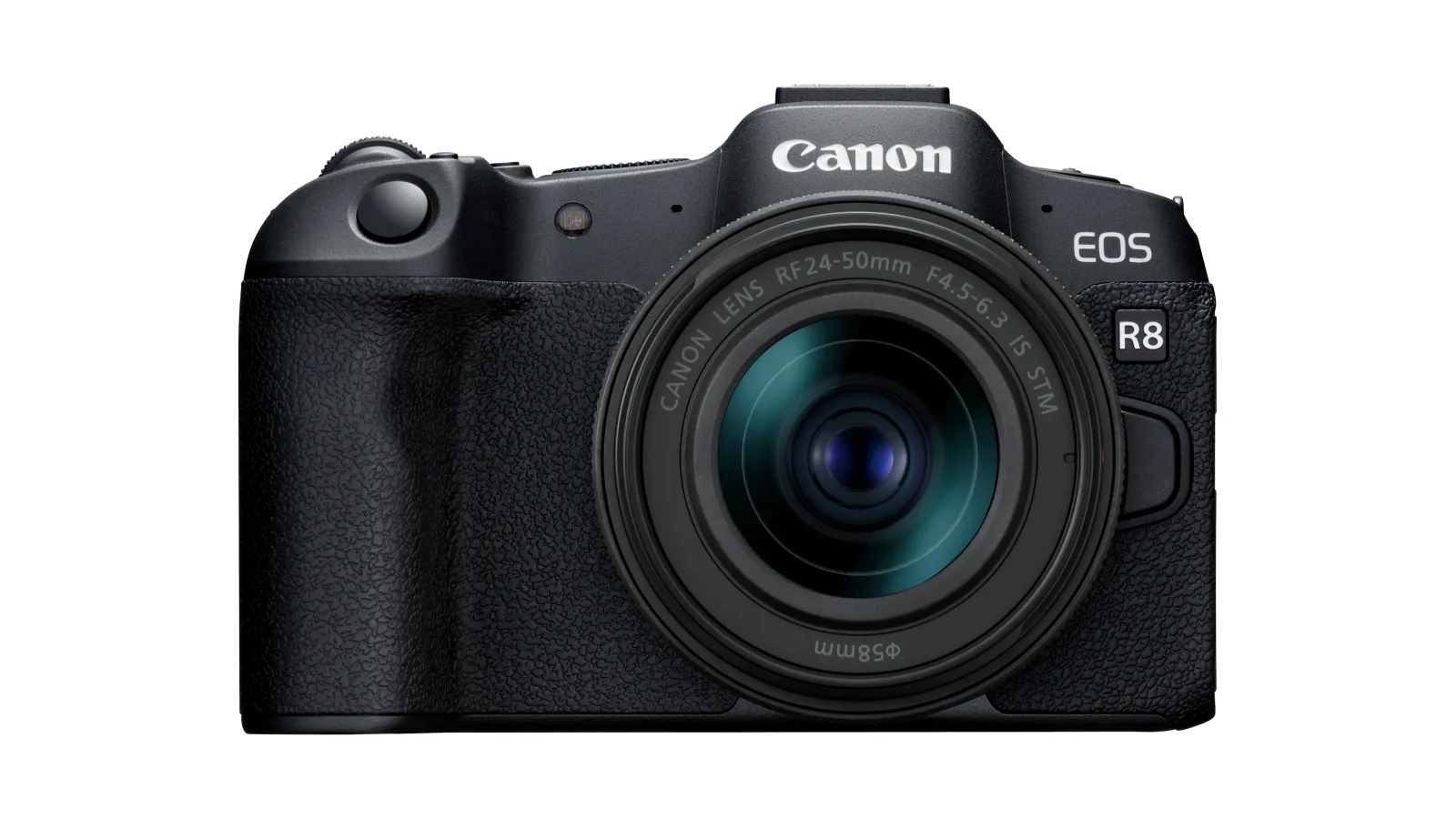 Canon EOS R8 σε μπροστινή όψη