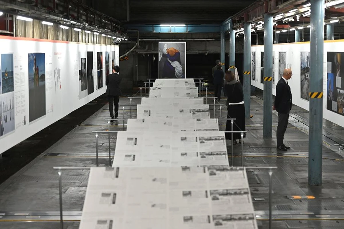 World Press Photo exhibition space displaying photographic work