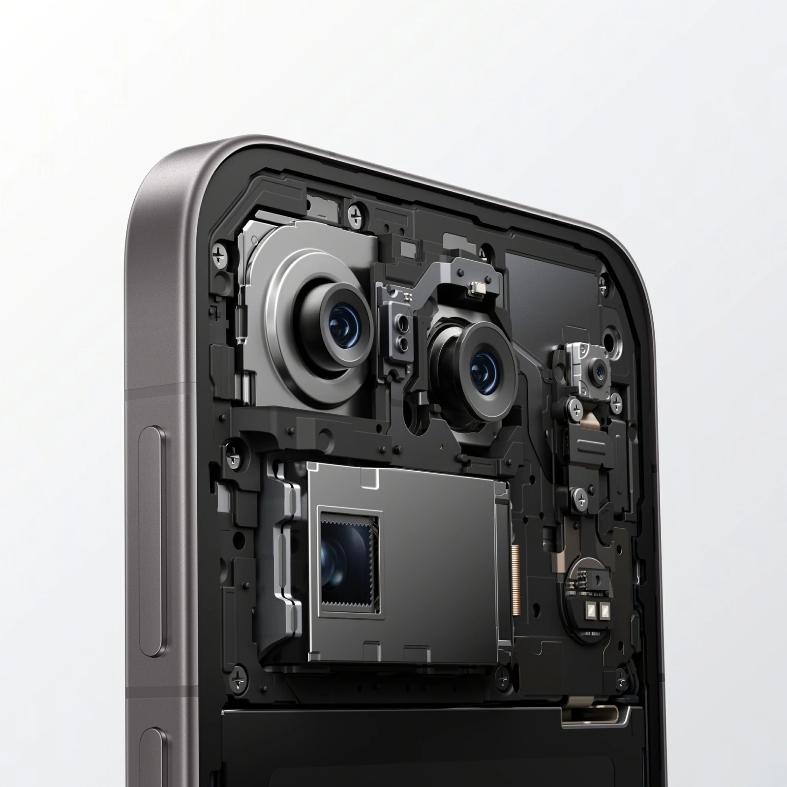Εσωτερικό της μονάδας καμερών του OPPO Find X10 Pro Max