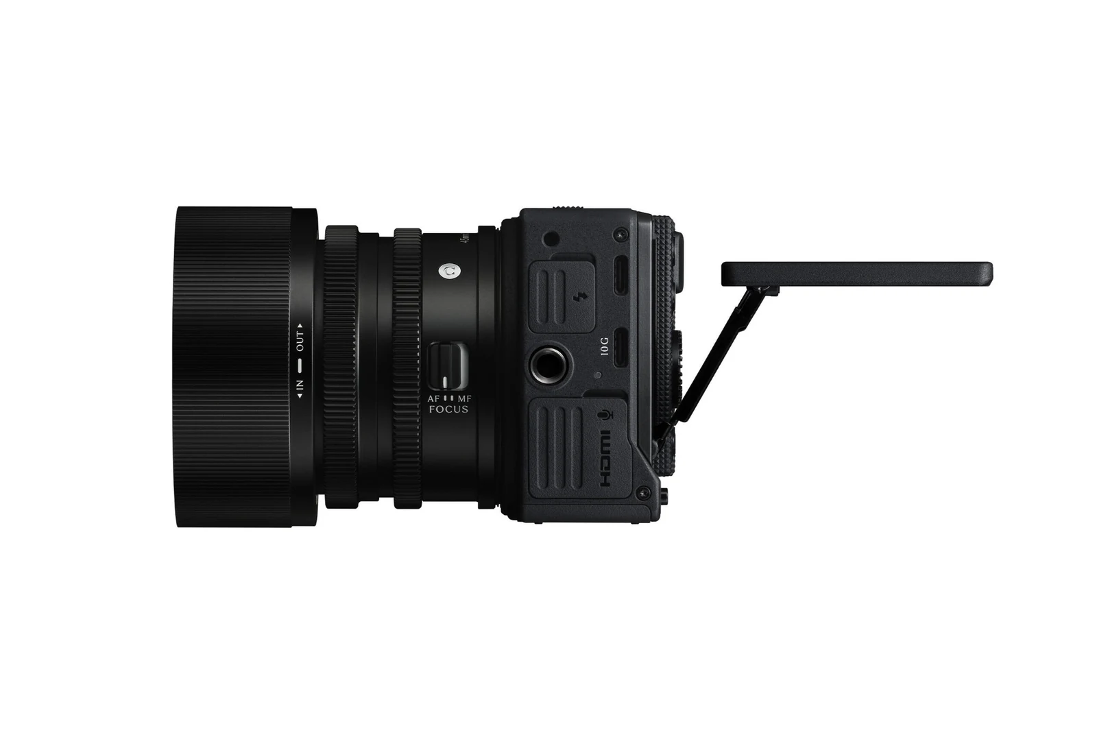 Sigma FP2 connectivity ports and side controls