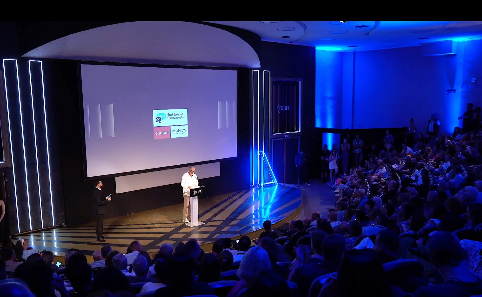 GSC commendation presented by president Giorgos Frentzos at the Drama International Short Film Festival.