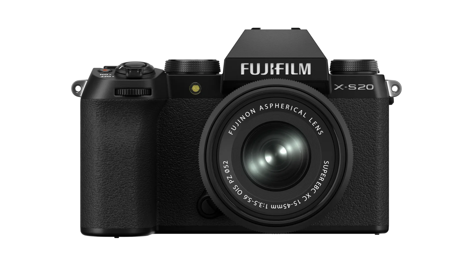 Fujifilm X-S20 σε μπροστινή όψη