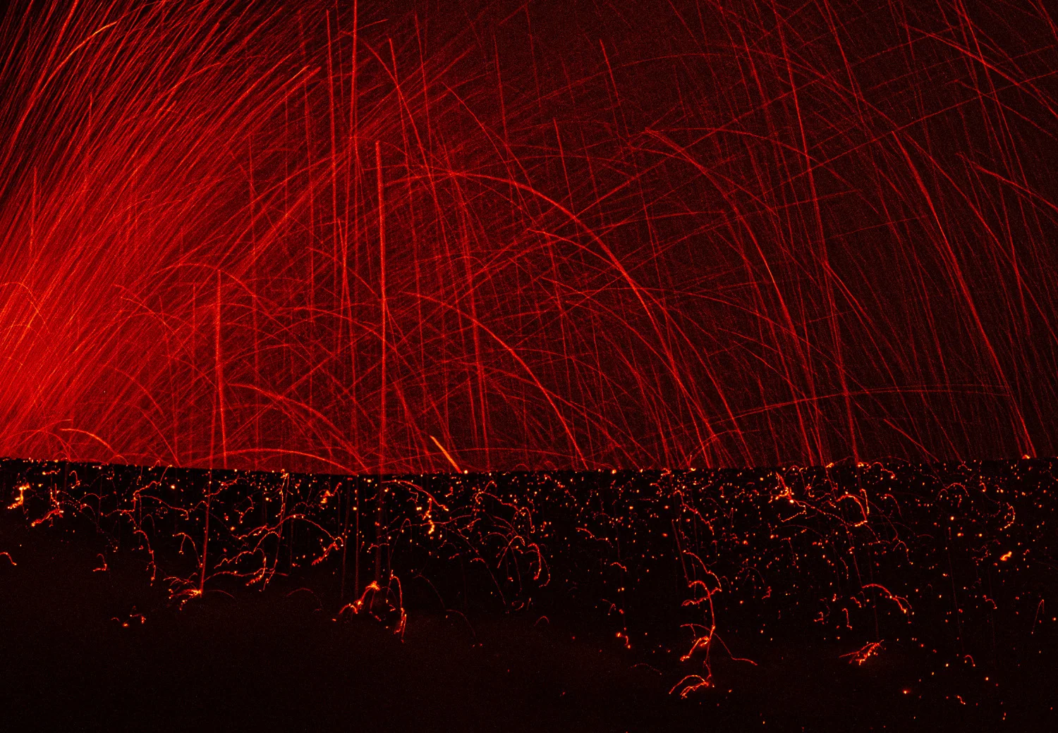 Photograph Rain of fire, by Philipp Egger