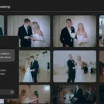 Το Imagen Intelligent Studio με τον AI Assistant πάνω σε gallery φωτογραφιών γάμου
