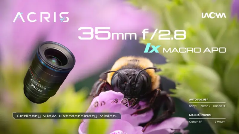 Laowa ACRIS 35mm f/2.8: Full-frame macro 1:1 στα 35mm με autofocus
