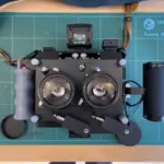 Χαμένη στερεοσκοπική κάμερα Mercury Stereo 12 με δύο φακούς, λουρί και λαβές