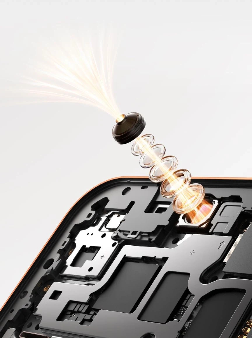 Γραφική απεικόνιση της εμπρός κάμερας του OPPO F35 Pro 5G