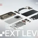 Επίσημο exploded-view γραφικό με τα εσωτερικά εξαρτήματα του OPPO Find X10 Pro Max και το μήνυμα Next Level