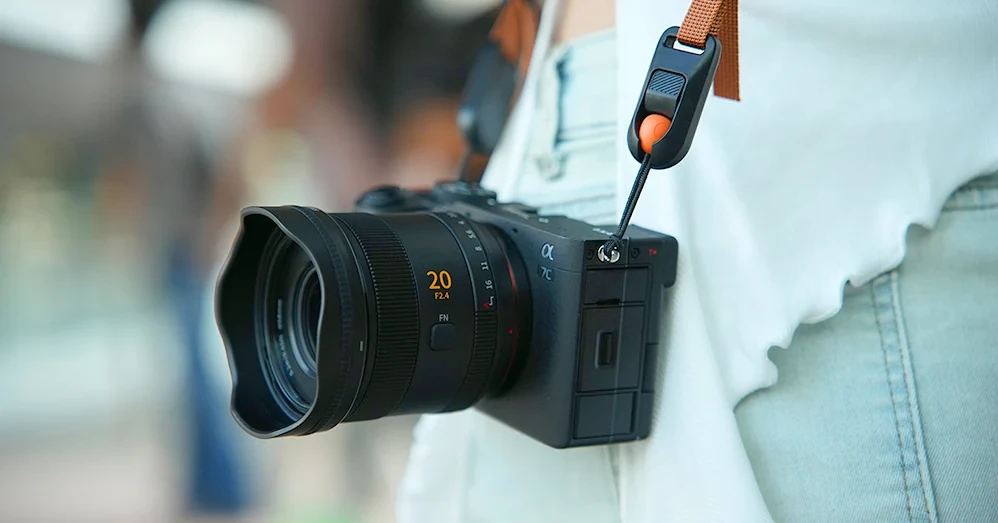 SIRUI Swift 20mm f/2.4 mounted on a Sony mirrorless camera