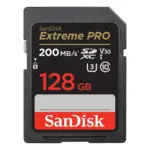 Κάρτα μνήμης SanDisk Extreme PRO SDXC 128GB UHS-I με ενδείξεις 200MB/s, U3 και V30