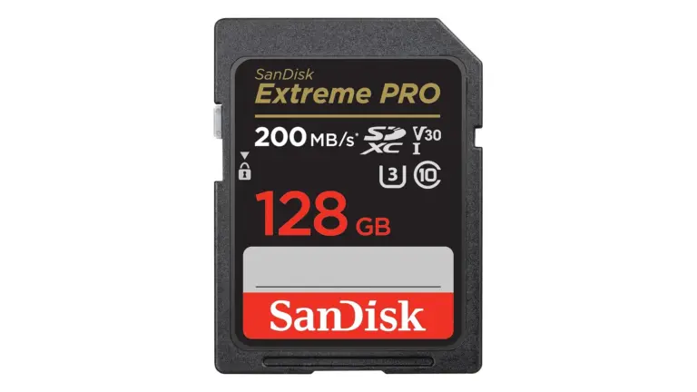 Κάρτα μνήμης SanDisk Extreme PRO SDXC 128GB UHS-I με ενδείξεις 200MB/s, U3 και V30