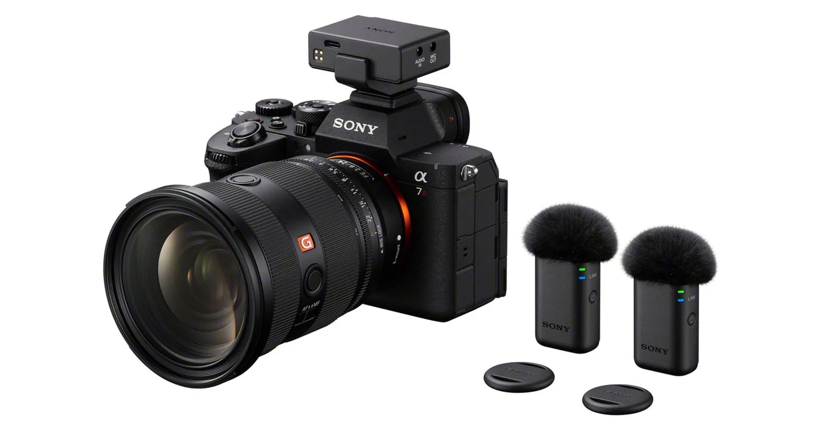 Sony ECM-W5 δέκτης σε κάμερα Sony Alpha