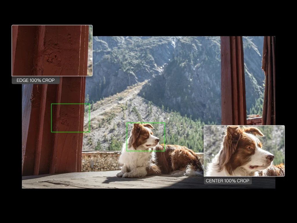 Official Viltrox AF 35mm F1.4 Pro image quality sample with center and edge crops